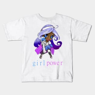 girl power dark elf paladin Kids T-Shirt